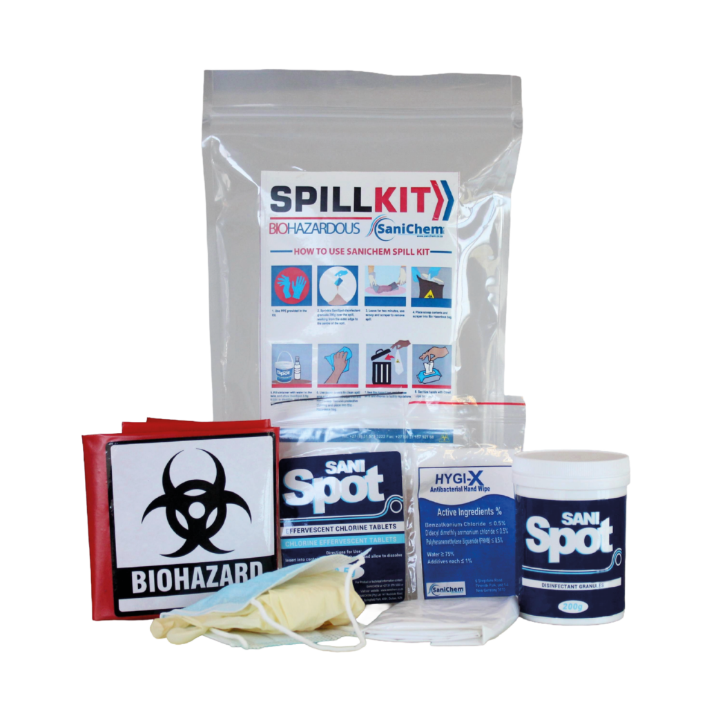 Bio Spill Kit Biohazard Containment & Disinfection System